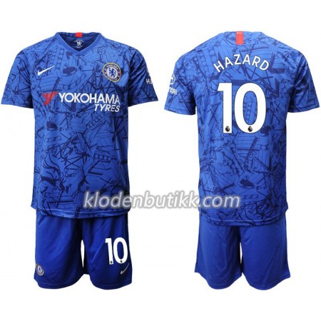 Chelsea Hazard 10 Barn Hjemmedraktsett 2019-2020 Kortermet (+ Korte bukser)